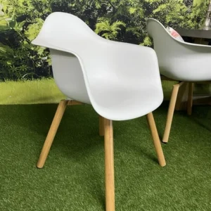 Gartenstuhl weiß Kunststoff, Outdoor Stuhl weiß
