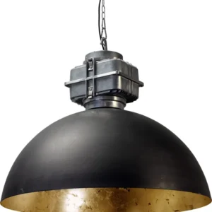 Pendelleuchte Industriedesign, Farbe schwarz-gold