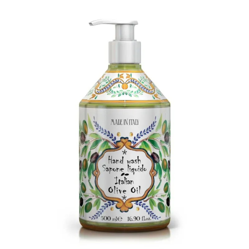 Le Maioliche | OLIVE OIL Liquid Luxury Hand Soap 500ml - |VESIMI Design| Luxury and Rustic bathrooms online