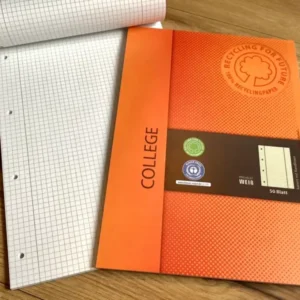 Matheblock A4 kariert Randlinien gelocht 50Bl Lin.38 RC
