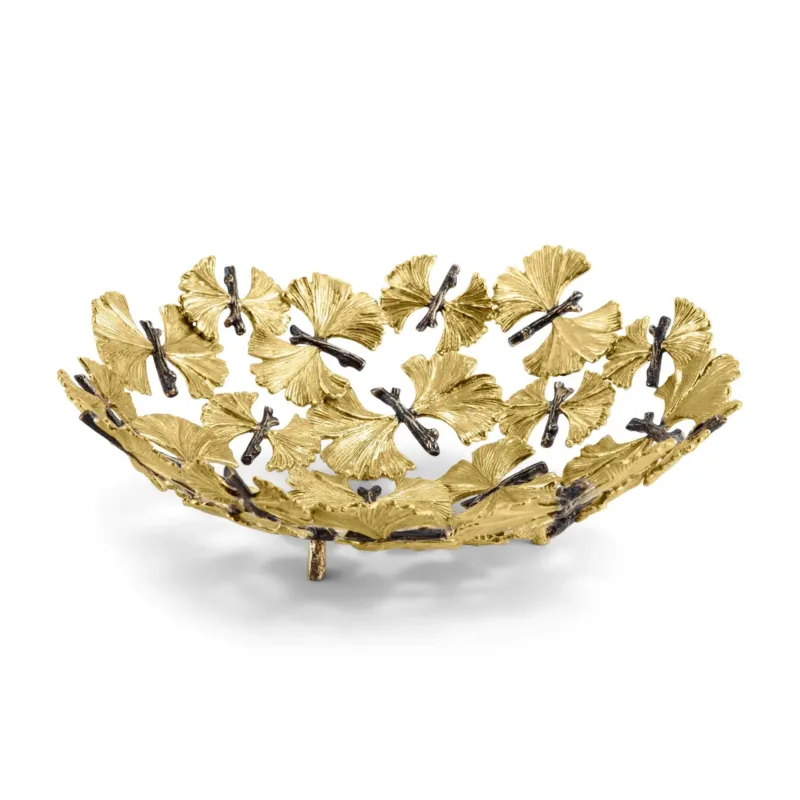 Michael Aram Butterfly Ginkgo Bread Basket - |VESIMI Design| Luxury Bathrooms and Home Decor