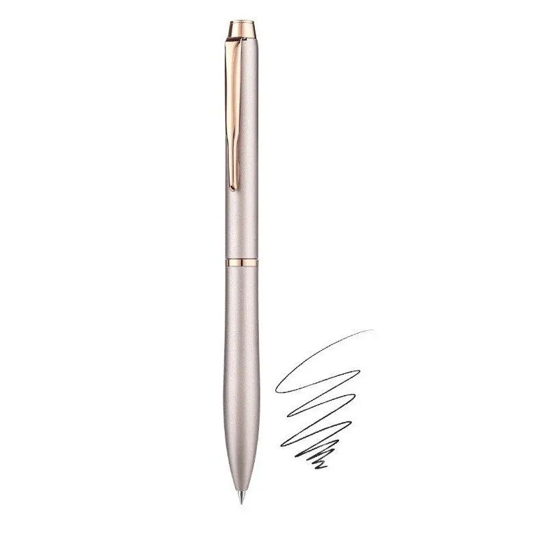 PILOT ETERLINK Metal Ballpoint Pen | 0.5mm Black Ink | Twist Retractable Rose Gold