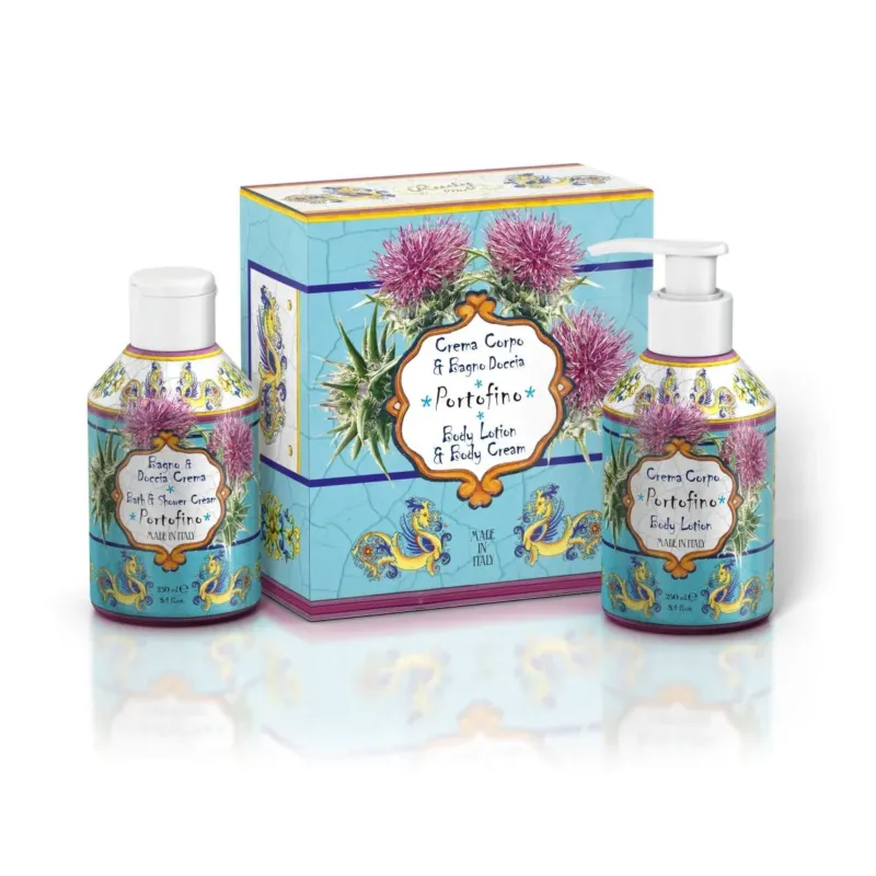 PORTOFINO Gift Box - Body Shower Get & Body Cream - |VESIMI Design|