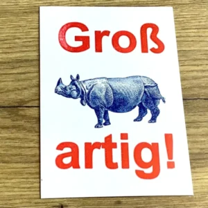 Postkarte Großartig! (gute&böse)
