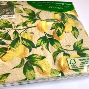 Servietten Zitronen eco 100 % Recycling