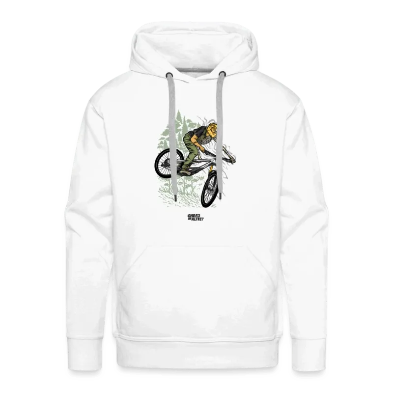SPOD Männer Premium Hoodie weiß / S Shred or Alive? 2022Men’s Premium Hoodie E-Bike-Community