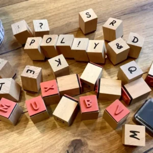 Stempelset Alphabet Holzstempel (Heyda) - Polly Paper - Umweltfreundliche Schreibwaren