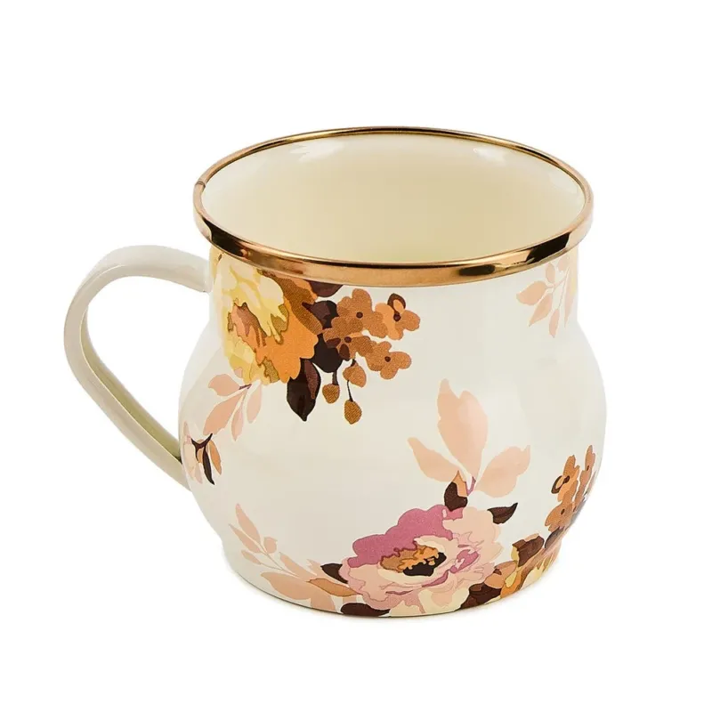 Wild Rose White Mug Mackenzie-Childs